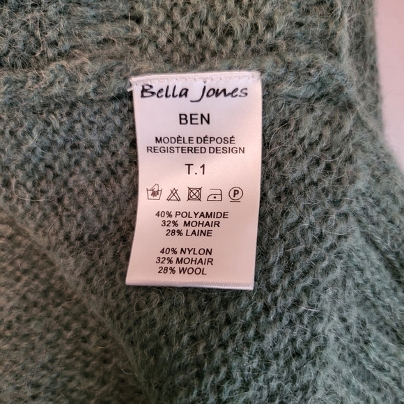 Bella Jones Mohair blend Cardigan Sweater Size T.1 NWT - Picture 8 of 8